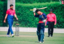 युएईसँग नेपाल पाँच विकेटले पराजित