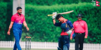 युएईसँग नेपाल पाँच विकेटले पराजित