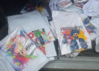 आज पनि बालेन अंकित ६१ वटा टि–सर्ट जफत